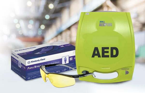 purchase the ZOLL® AED Plus®, Glasses and Gloves at office solutions